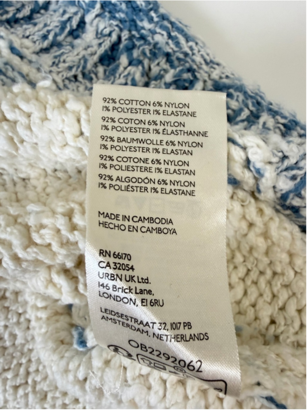 FREE PEOPLE - DANI PATTERN SWEATER IN CLOUD COMBO Size M - Picture 11 of 13